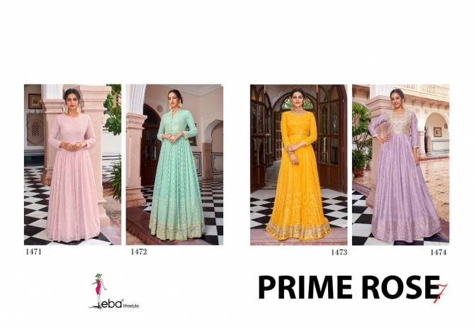 Eba Prime Rose 7 Fancy Festive Wear Heavy Georgette Designer Salwar Kameez Collection